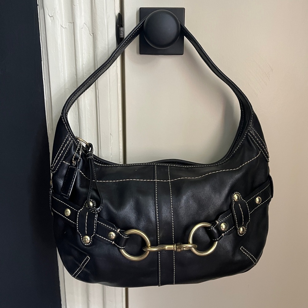 Coach Black Leather Ergo Hobo
